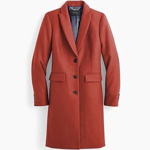 J.Crew Parke Topcoat in Dark Cognac